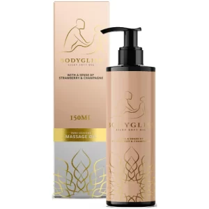 BodyGliss Massage Olie En Glijmiddel in 1 Aardbei & Champagne 150 ml