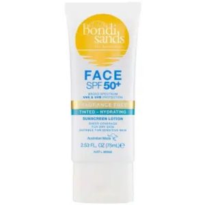 Bondi Sands Sunscreen Face Lotion SPF 50+ F-F Tinted - Hydrating