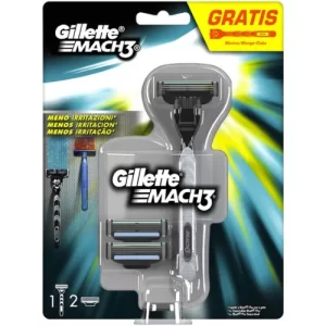 Gillette Mach3 Houder + scheermesjes 3 stuks