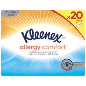 Kleenex Zakdoekjes Allergy Comfort 20 pakjes a 9 stuks 4-laags