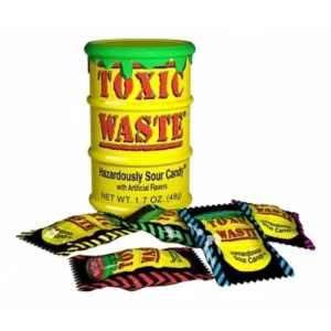 Toxic Waste Yellow Sour Candy Drum 42 gram