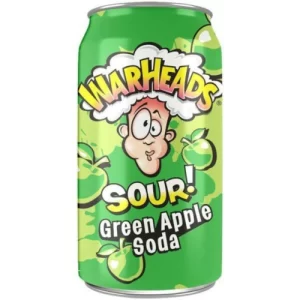 Warheads Green Apple Sour Soda 355ml